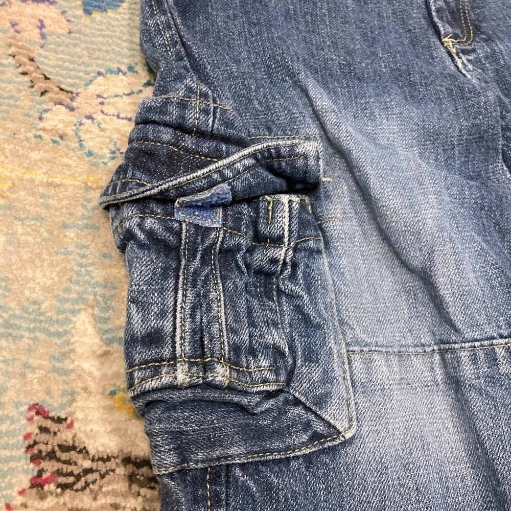 Arizona Jean Company Blue Cargo Denim Jeans Size 4T - Picture 4 of 9